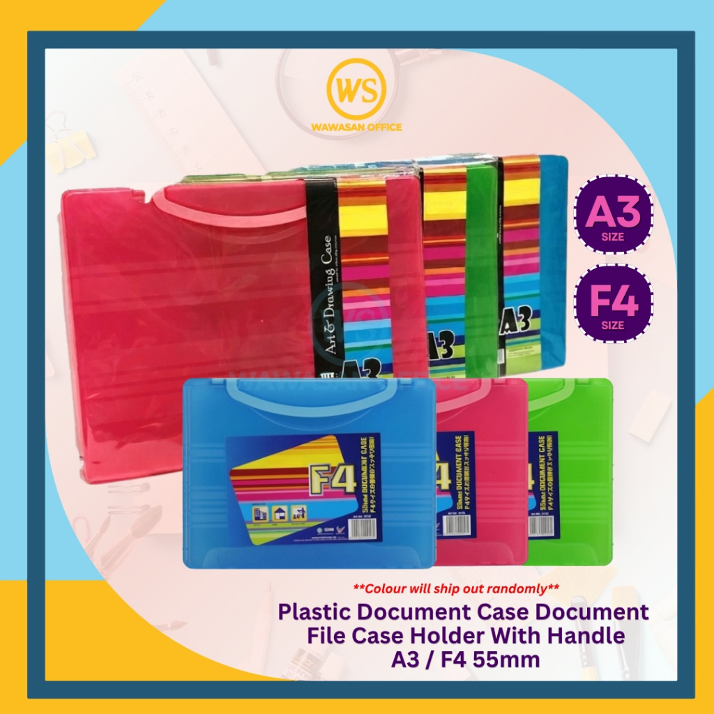 F4 & A3 Document Case With Handle / A3 Drawing Case / File Case ...