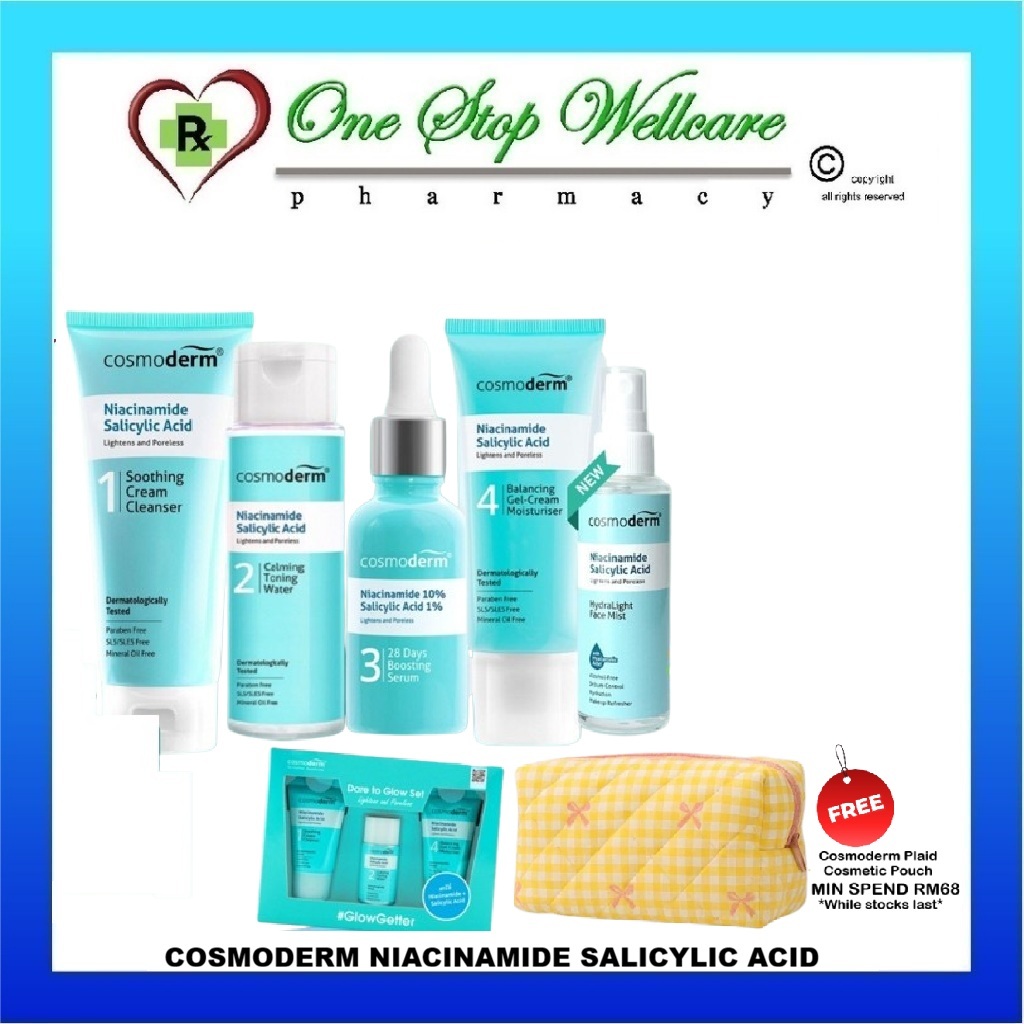 COSMODERM NIACINAMIDE SALICYLIC ACID (PENCUCI MUKA/ SERUM / PENYEGAR ...
