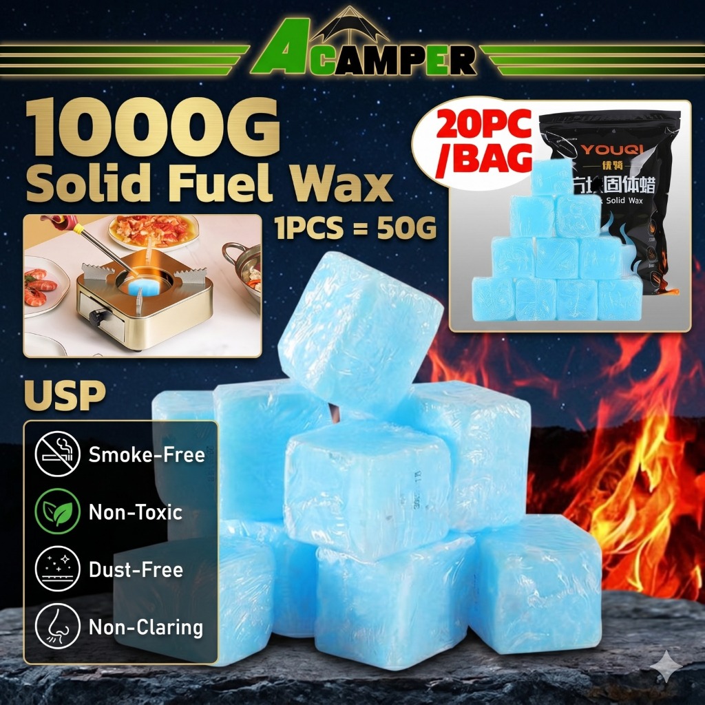20Pcs Hexamine Solid Fuel Tablet Charcoal Fire Starter Camping Lilin ...