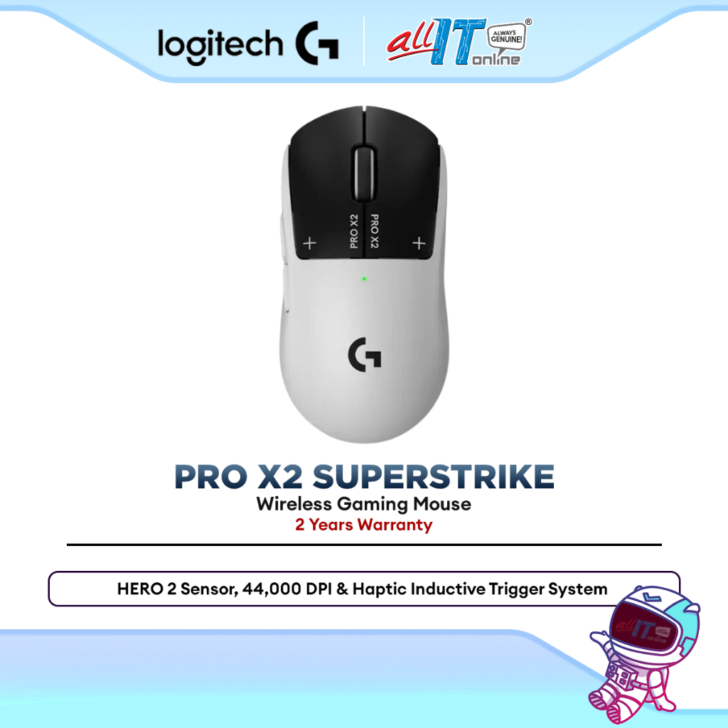 Logitech G PRO X2 SUPERSTRIKE Wireless Gaming Mouse - HERO 2 Sensor ...