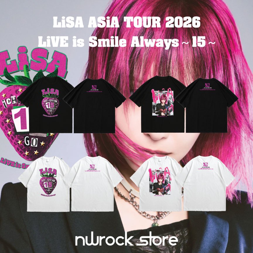 LiSA Shirt Merch LISA ASIA TOUR 2026 - LiVE is Smile Always ～15