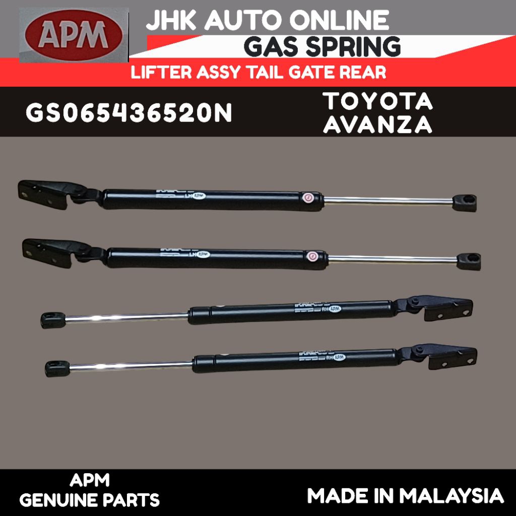 GS065436520N REAR BONNET ABSORBER TOYOTA AVANZA F601 100% NEW ORIGINAL ...