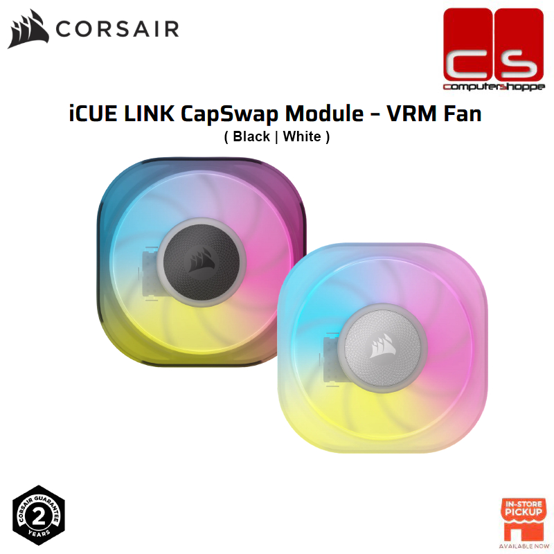 Corsair iCUE LINK CapSwap Module – VRM Fan (Black/White) | Shopee Malaysia