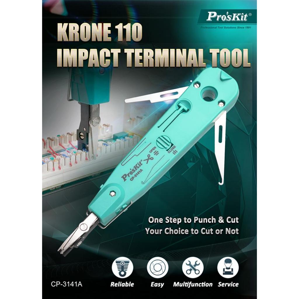 PRO'SKIT CP-3141A KRONE Puncher Telecommunication Cables RJ45 CAT 3 5 6 ...