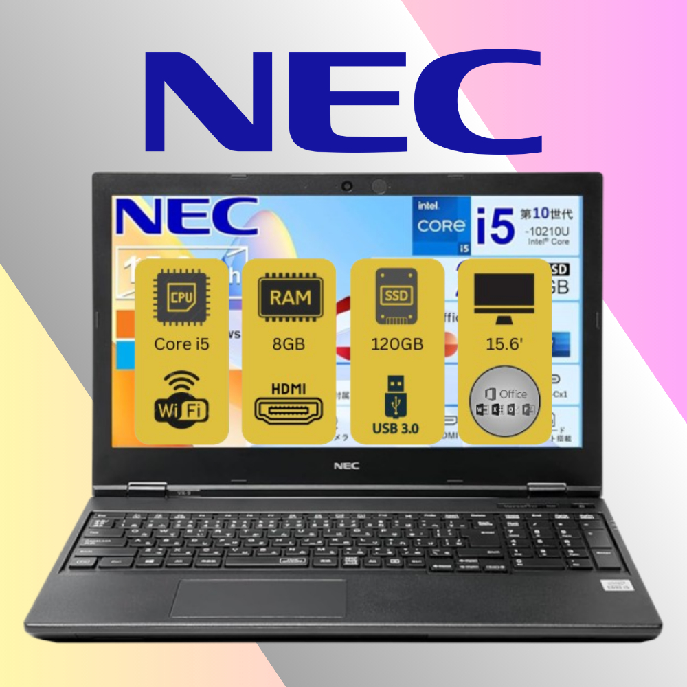 NEC VersaPro VK16- CORE i5 GEN 8TH - RAM 8GB - SSD 120GB - HDMI