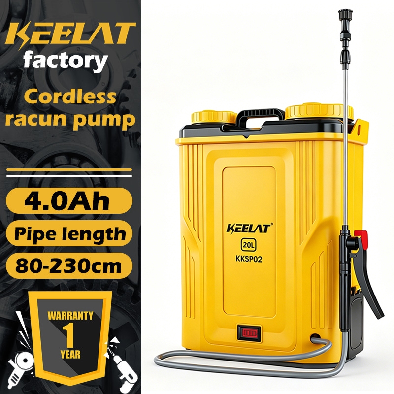 KEELAT 20L Knapsack Pam Racun Bateri Pump Racun Tong Racun Rumput ...