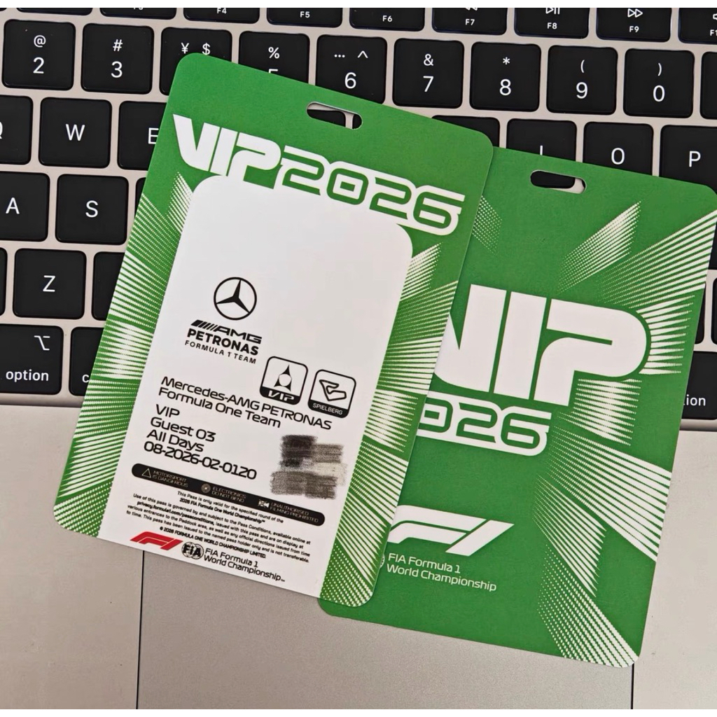 F1 VIP Paddock Pass | Formula Racing Team Invitation Card | Keychain ...