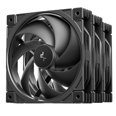 DeepCool FD12 V2 Series 120mm PWM Daisy Chain Performance PC Case Fan ...