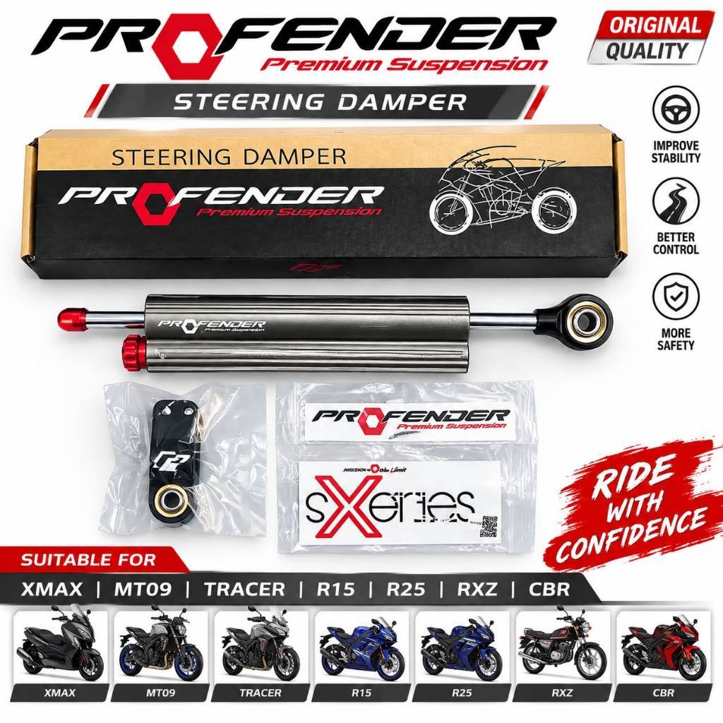 Original Profender Steering Damper Siap Bracket for XMAX MT09 TRACER ...