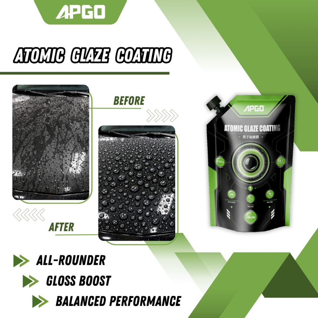 APGO Atomic Glaze Car Nano Coating Refill Pack (Standard) 300ml ...