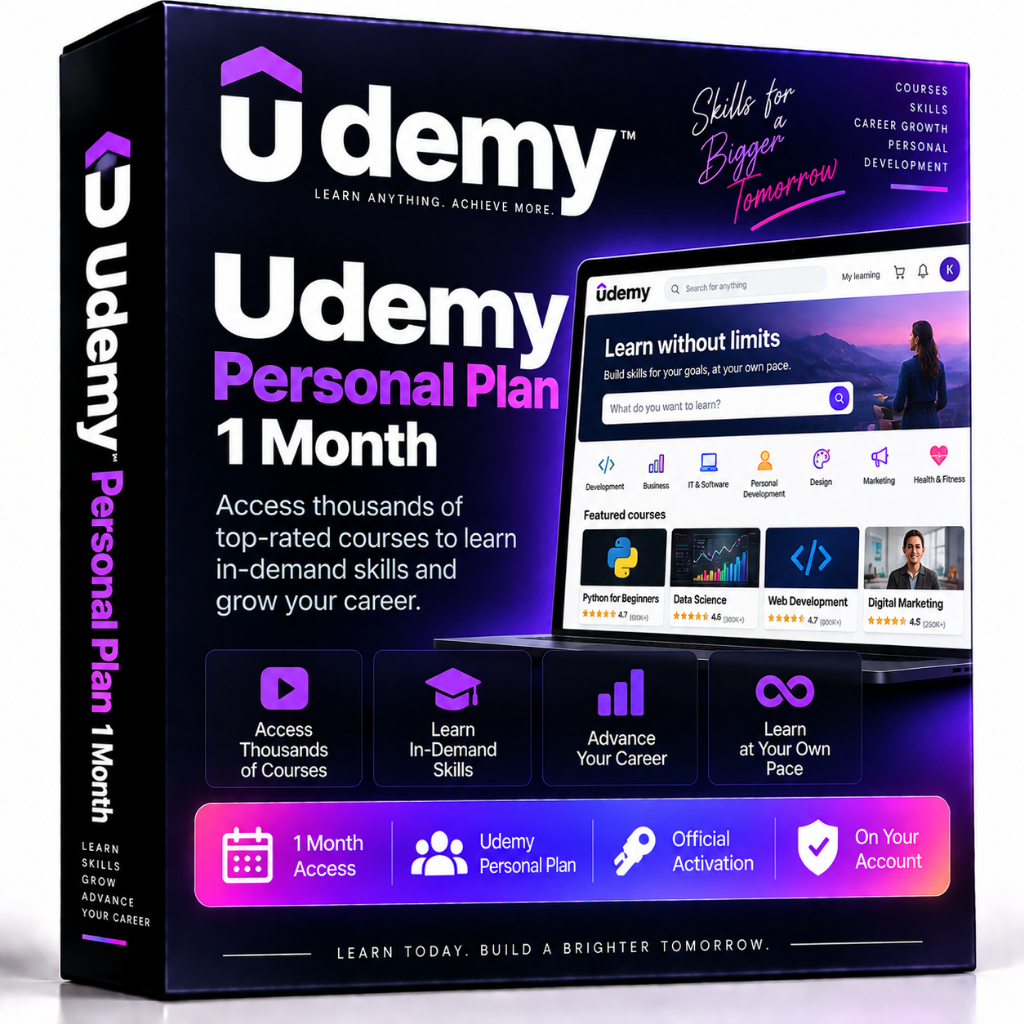 Udemy Personal Plan 1 Month Access Skills for a Bigger Tomorrow ...