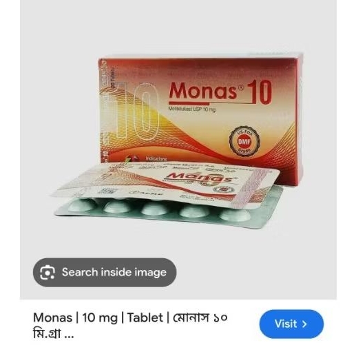 monas 10 mg medicine 1 box 2 stirip 30 tab only | Shopee Malaysia