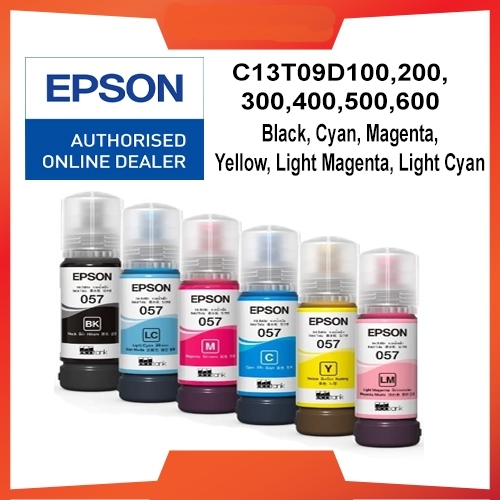 Epson L8050 L8100 L18050 Ink Bottle C/M/Y/K+LM/LC 057 & Maintenance Box ...