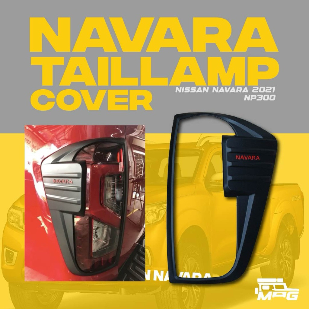 Nissan Navara 2020-2024 PRO 4X Bodykit Tail Lamp Cover Matte Black Red ...