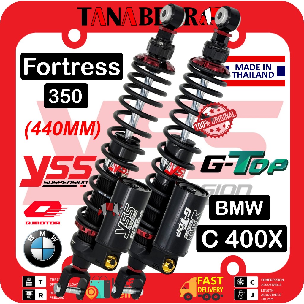 YSS C400GT, QJ Fortress 350, C400X (440MM) G-TOP adjustable