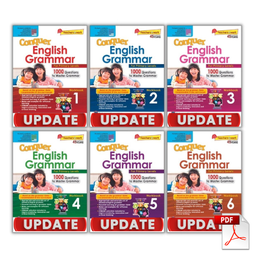 [C433] PDF - Conquer English Grammar For Primary Levels Workbook 1 - 6 ...