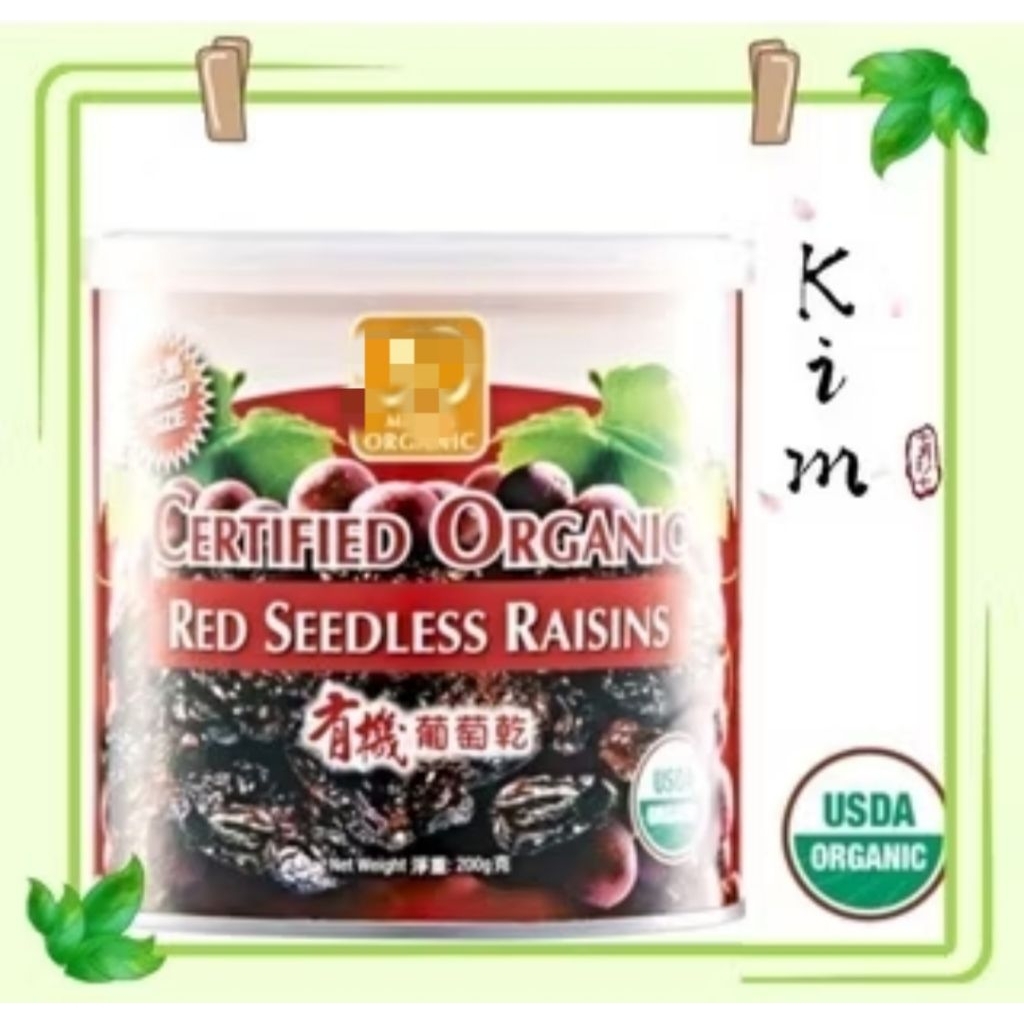 (SBS) USDA Organic Red Seedless Raisins with jumbo size/Organic raisins ...