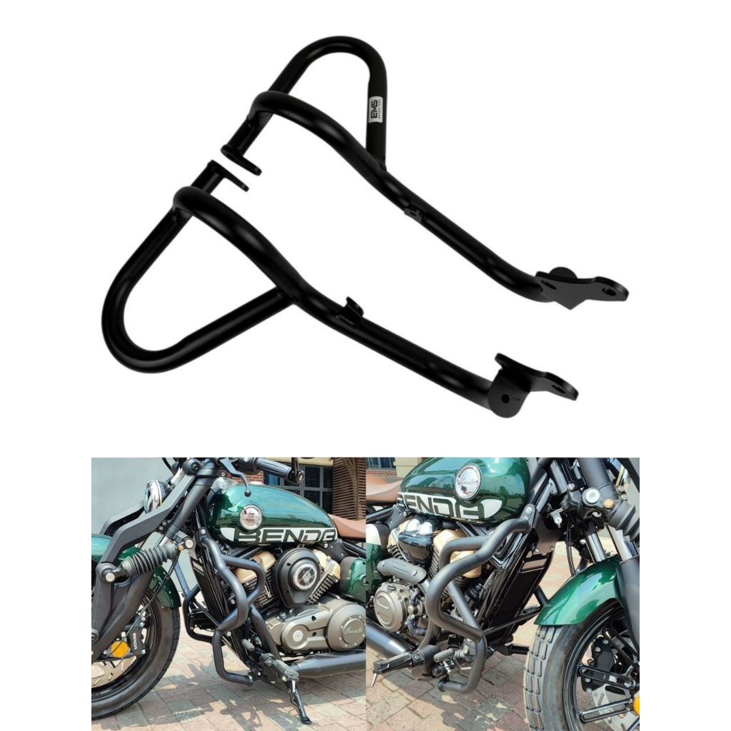EMS Crash Bar Guard BENDA NAPOLEON250 2025 Motorcycle Black | Shopee ...