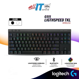 Logitech G515 LIGHTSPEED TKL Low Profile Wireless Gaming Keyboard, LIGHTSYNC RGB, Thin Tenkeyless Design, PBT Keycaps