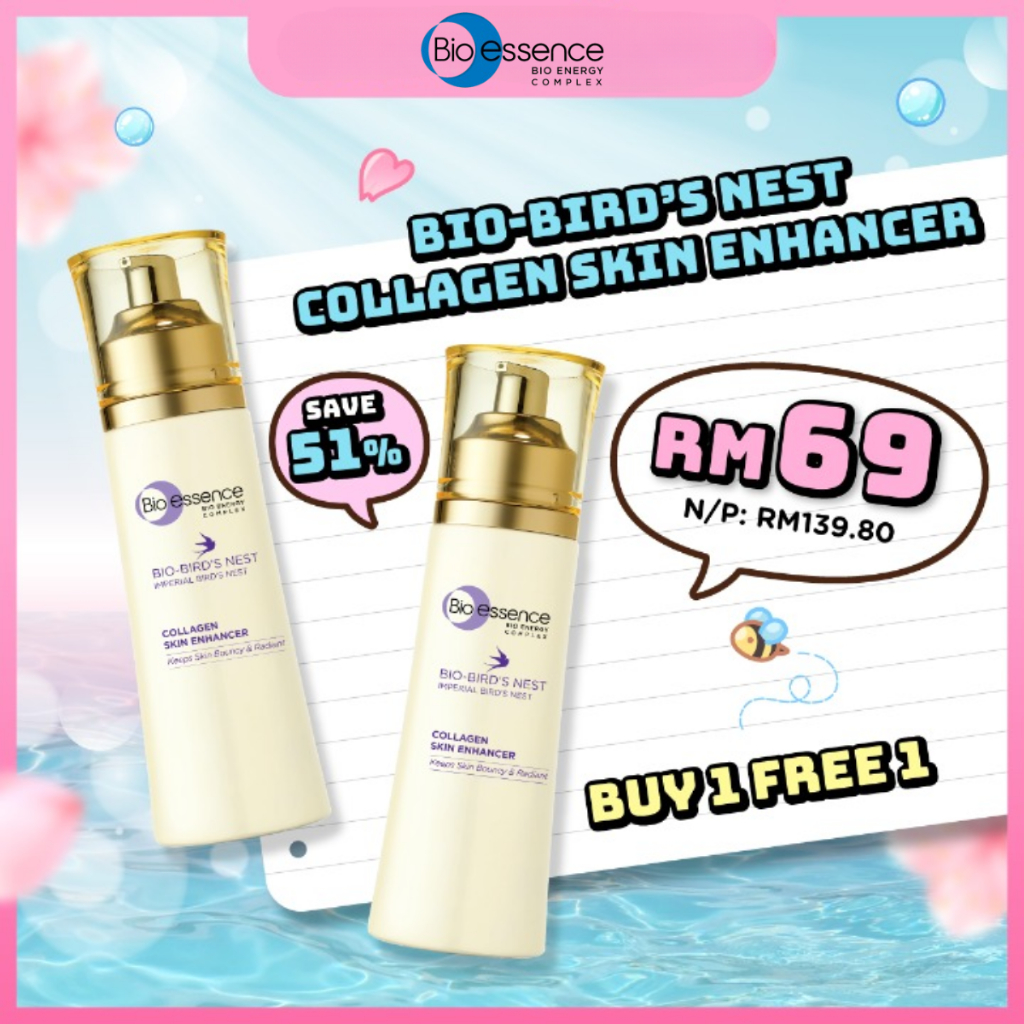 [BUY 1 FREE 1] Bio-essence Collagen Skin Enhancer (100ml) x2 | Shopee ...
