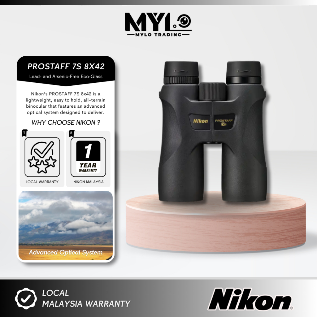 Nikon ProStaff 7S Binoculars Black 8x42 )( 10x42