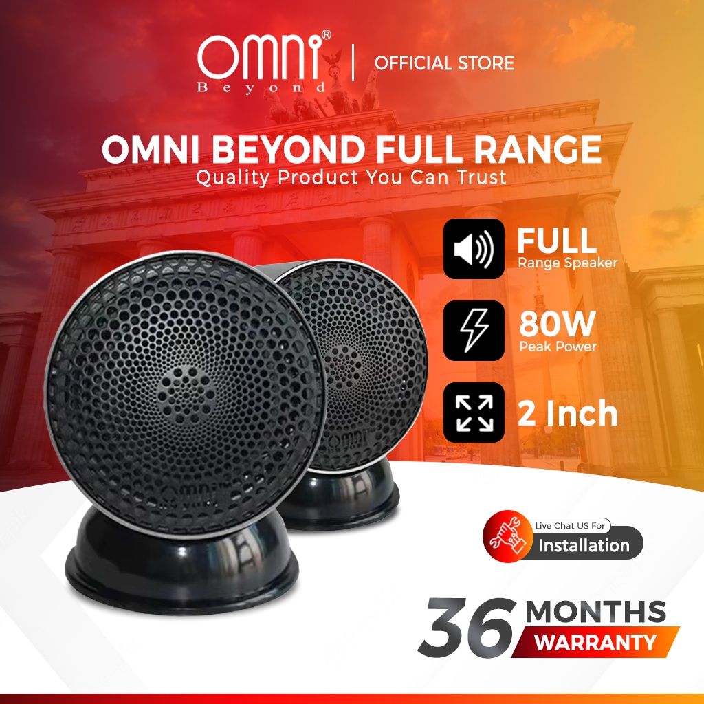 Audio Kereta OMNI BEYOND 2" Car Full Range Speaker Pembesar Suara ...