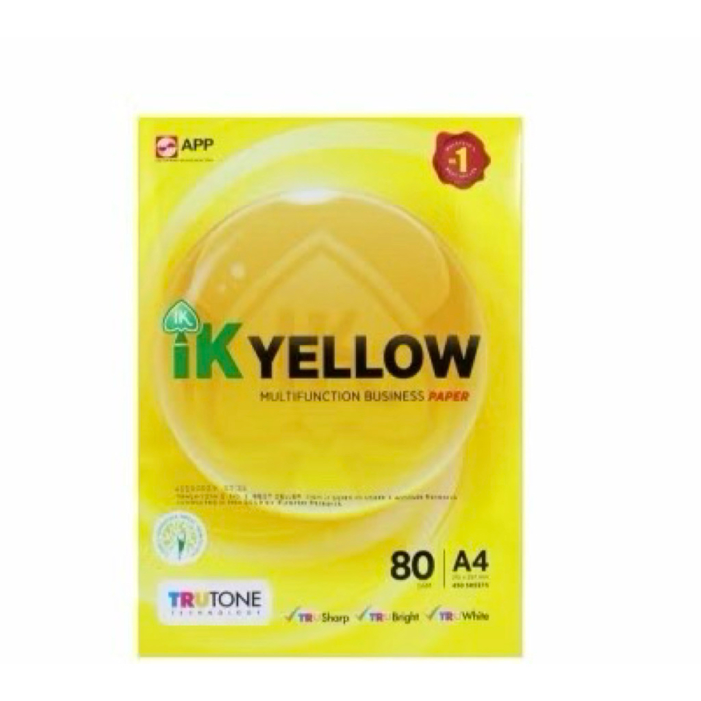 IK Yellow Copier Paper A4 (80gsm x 450's) | Shopee Malaysia