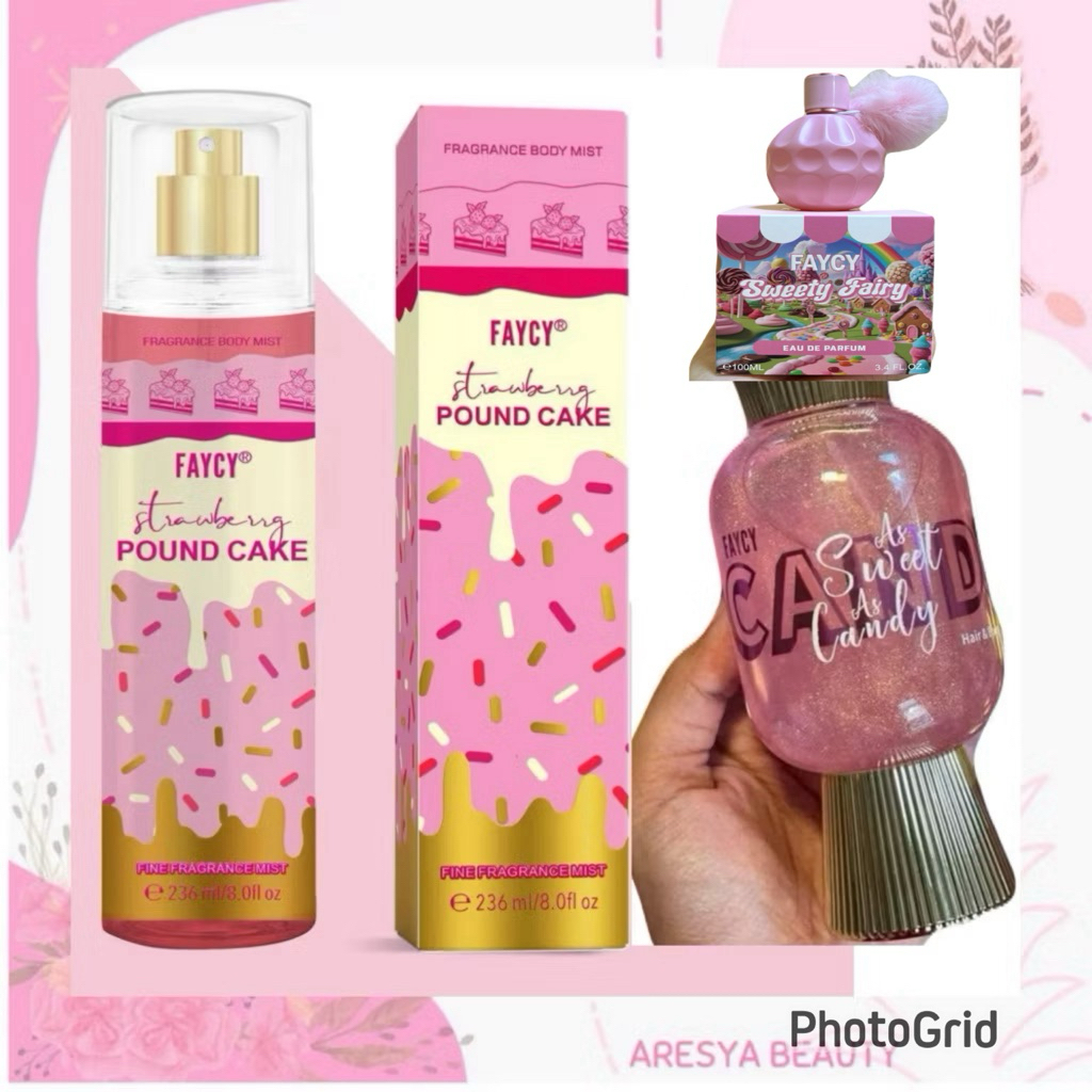 FAYCY HAIR & BODY MIST 2IN1 FAYCY STRAWBERRY POUND CAKE BODY MIST ...