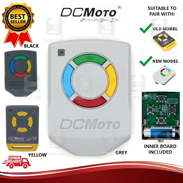 (GREY/YELLOW/BLACK) DCMOTO DC MOTO AUTOGATE REMOTE CONTROL DUPLICATOR ...