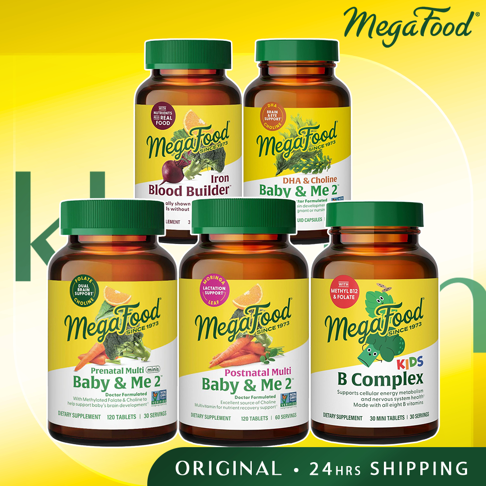 MegaFood Baby & Me 2 Prenatal l DHA & Choline | Postnatal Multi ...