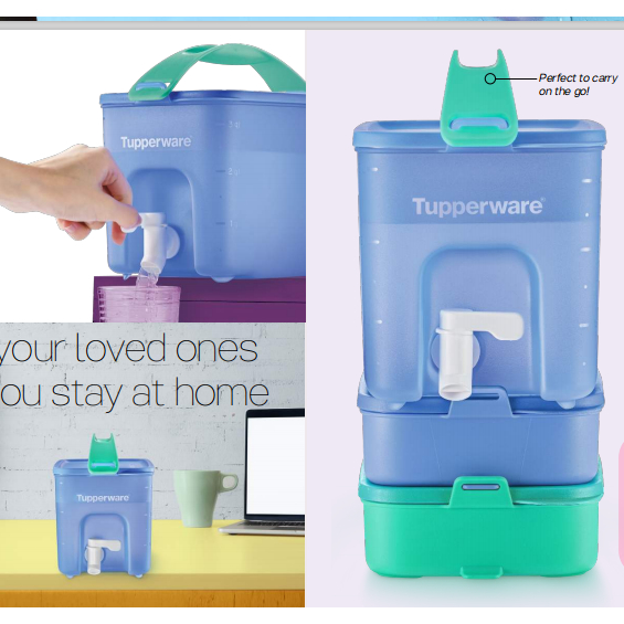 Tupperware Click To Go Beverage Dispenser Water dispenser beverage ...