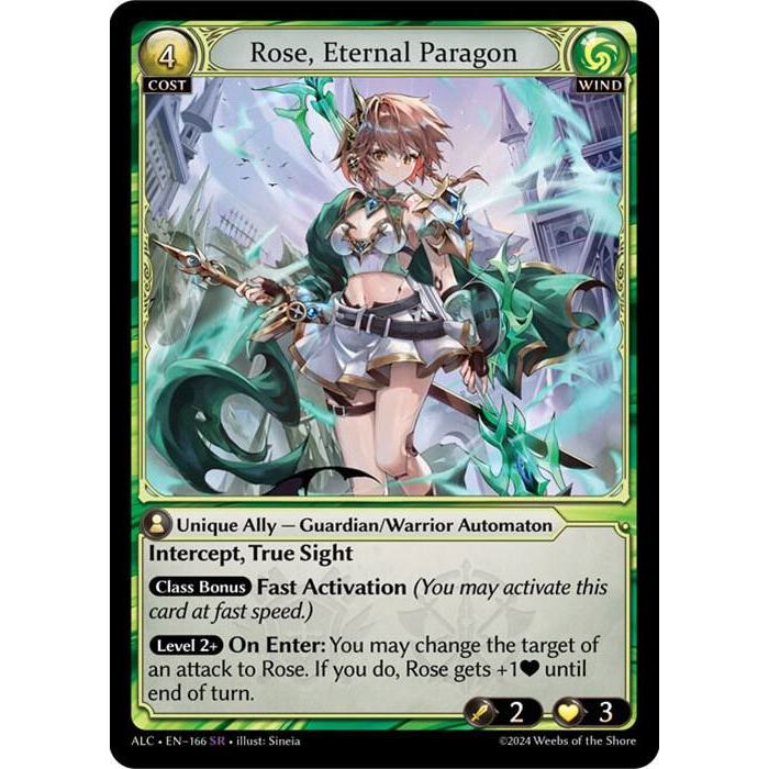 💥 Grand Archive TCG | Rose, Eternal Paragon (SR) | EN-166 — ALC