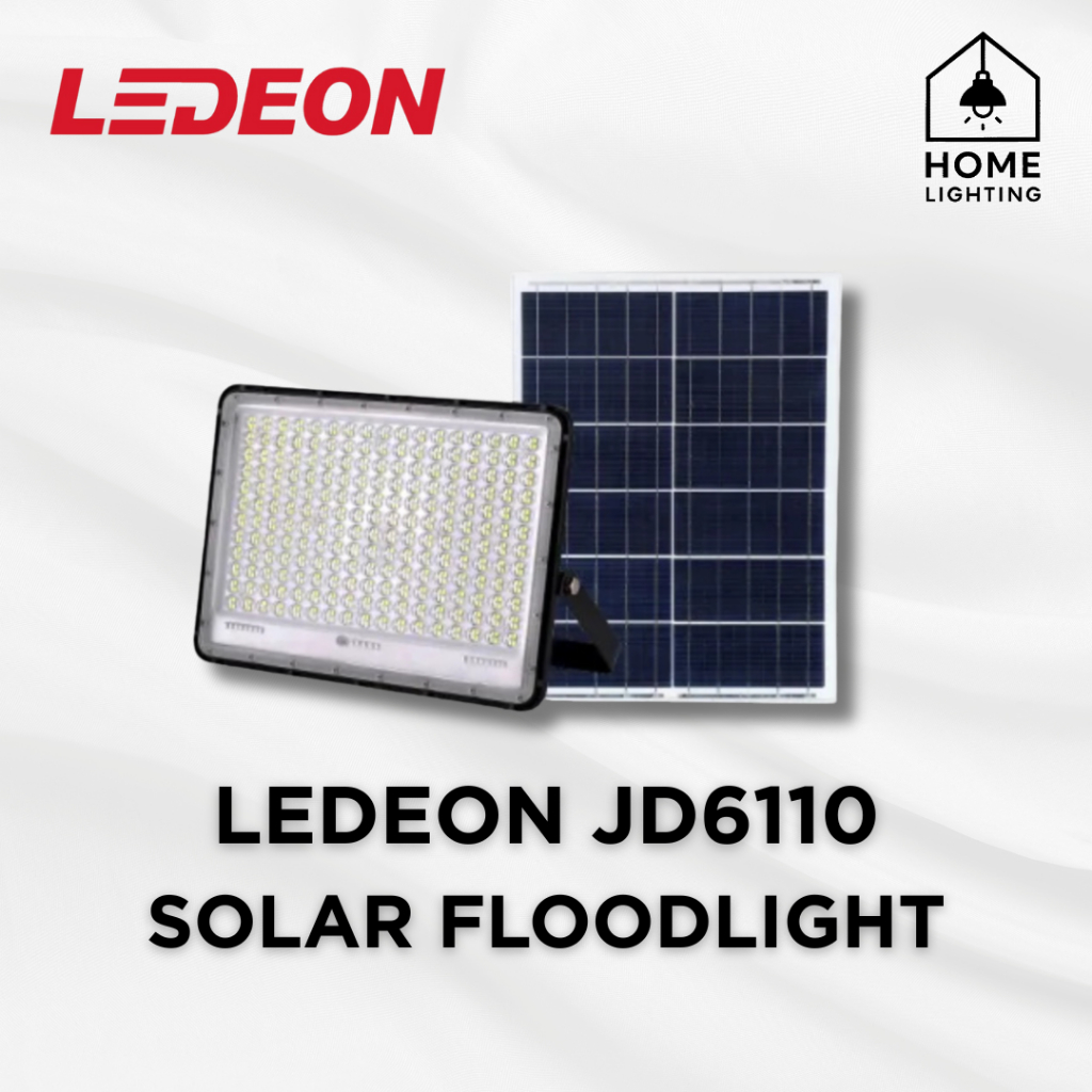 YETPlus LEDEON Solar Floodlight JD6110 6500K Motion Sensor LED Light ...