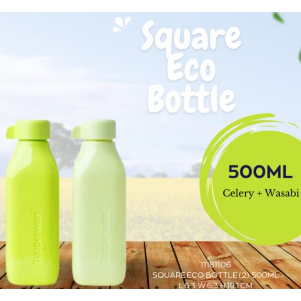 Eco Bottle Square 500mL (2 biji) | Shopee Malaysia