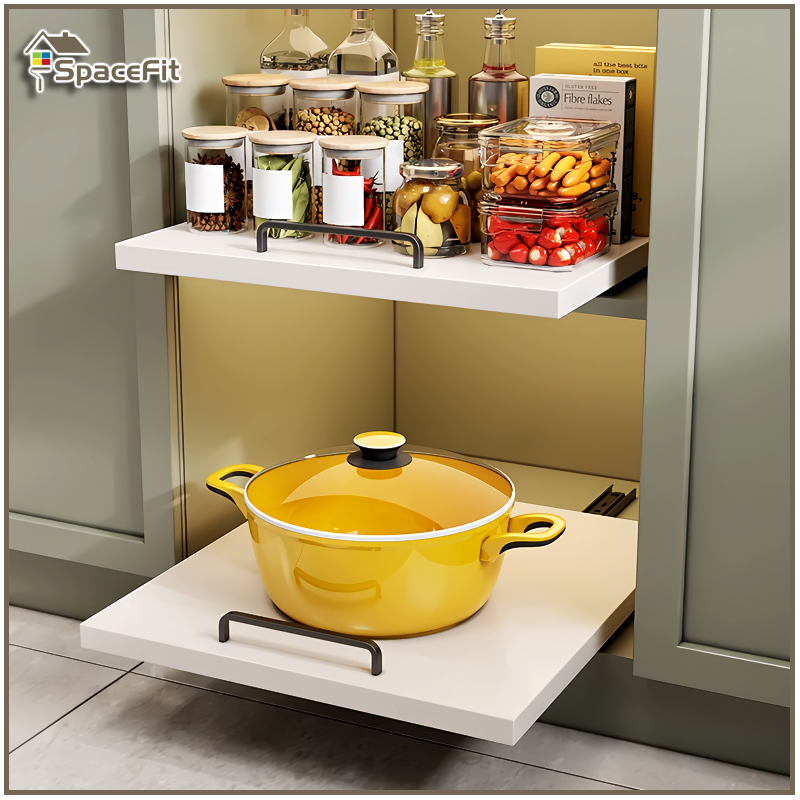 Pull-out Drawer Organizer Sliding Storage Rack Multifunction Pull Out ...