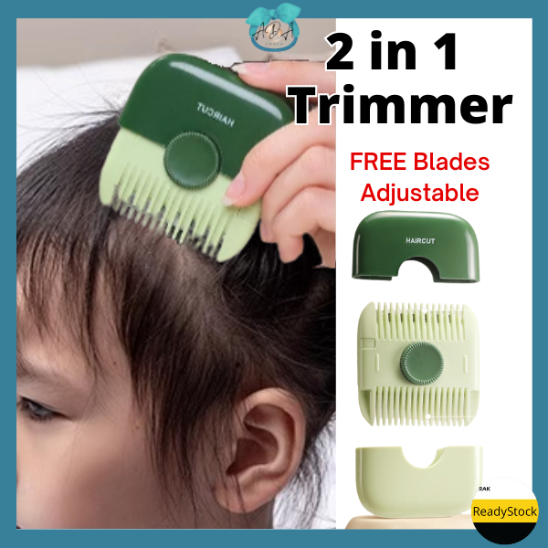AIDA 2 in 1 Hair Trimmer Split End Cutter Comb Professional DIY Haircut ...
