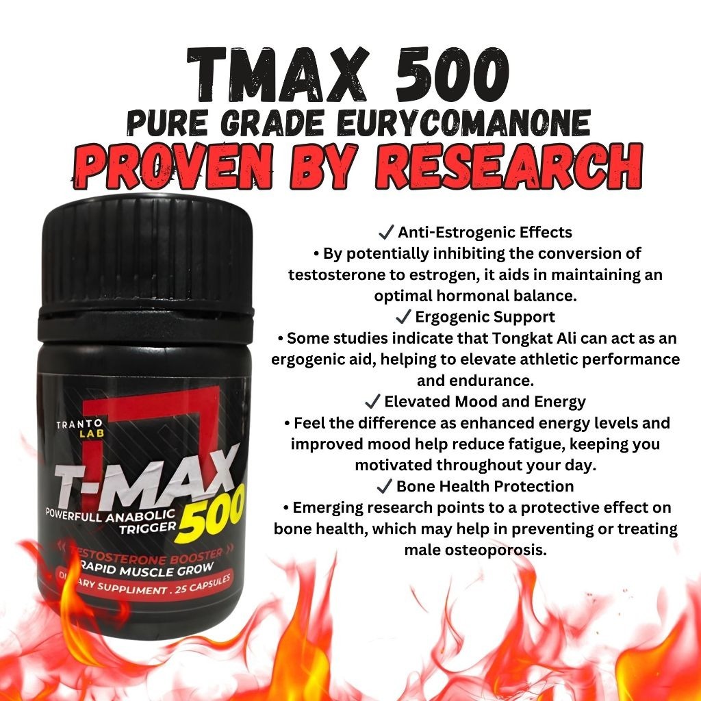 TMAX 500 Tongkat Ali Original Malaysia | Testosterone Booster ...
