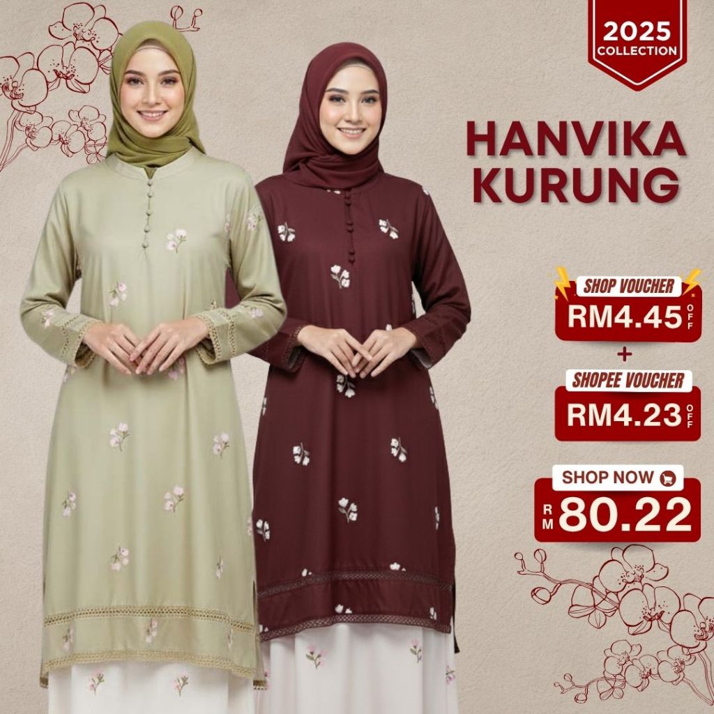 ZOE ARISAH Baju Kurung Modern Raya 2026 Wanita Muslimah Hanvika Labuh ...