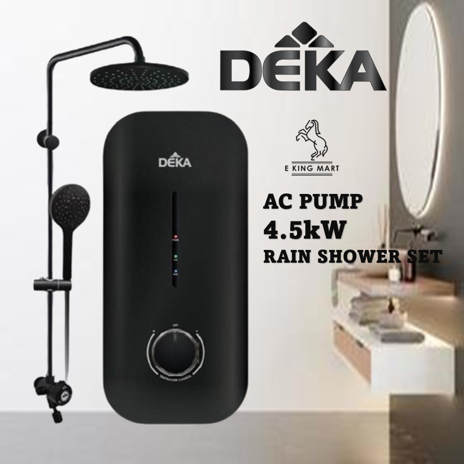 DEKA Water Heater Rain shower MIIZU 60AC/RS / RIO 28 DC PUMP Instant ...