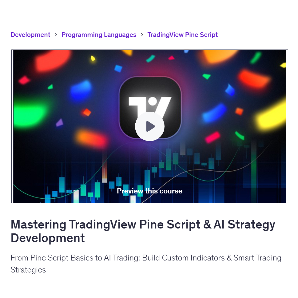 Learn Trading Video Course- Mastering TradingView Pine Script & AI ...