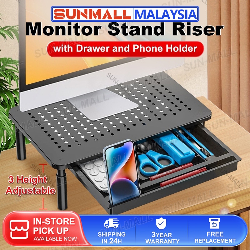 Monitor Stand Desktop Organizer Computer Monitor Stand Laptop Holder ...