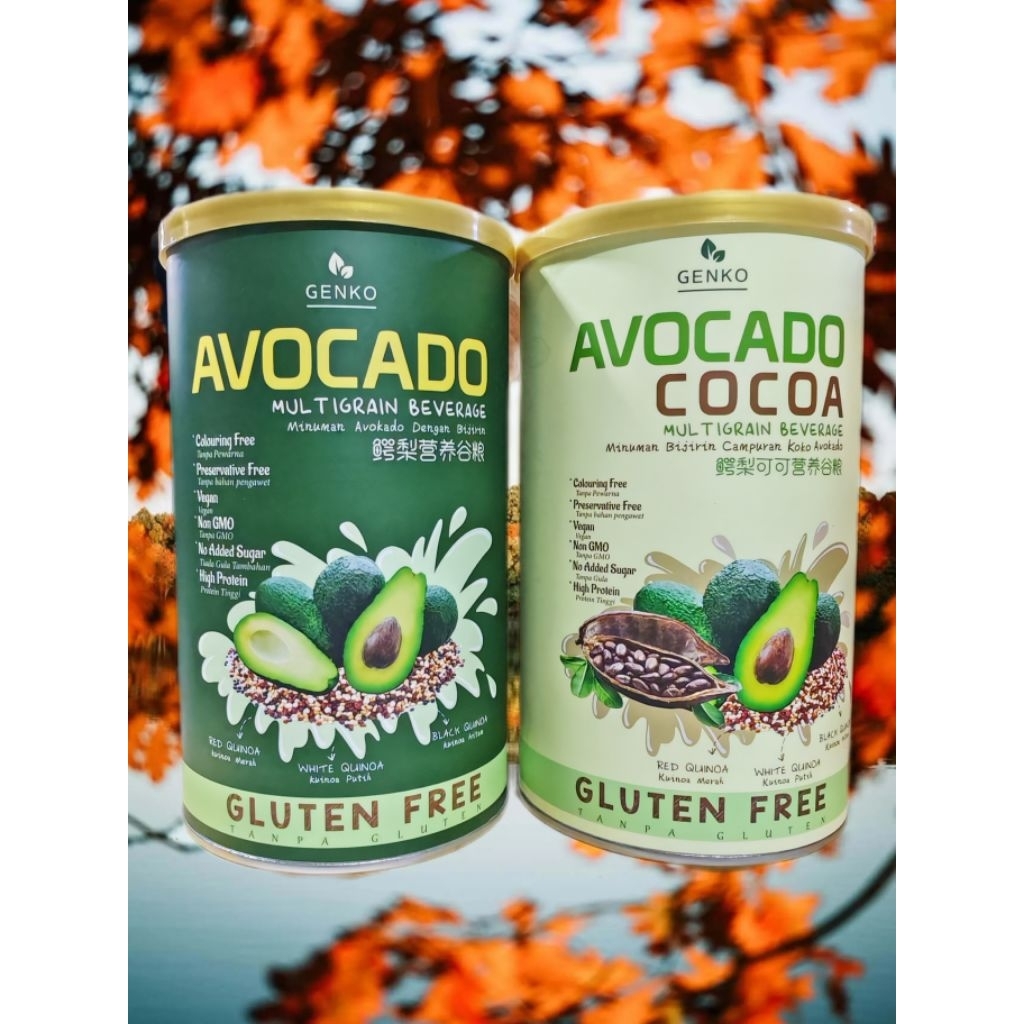 Genko Avocado Multigrain Beverage（Original/Cocoa) 牛油果鳄梨营养谷粮(原味/可可 ...
