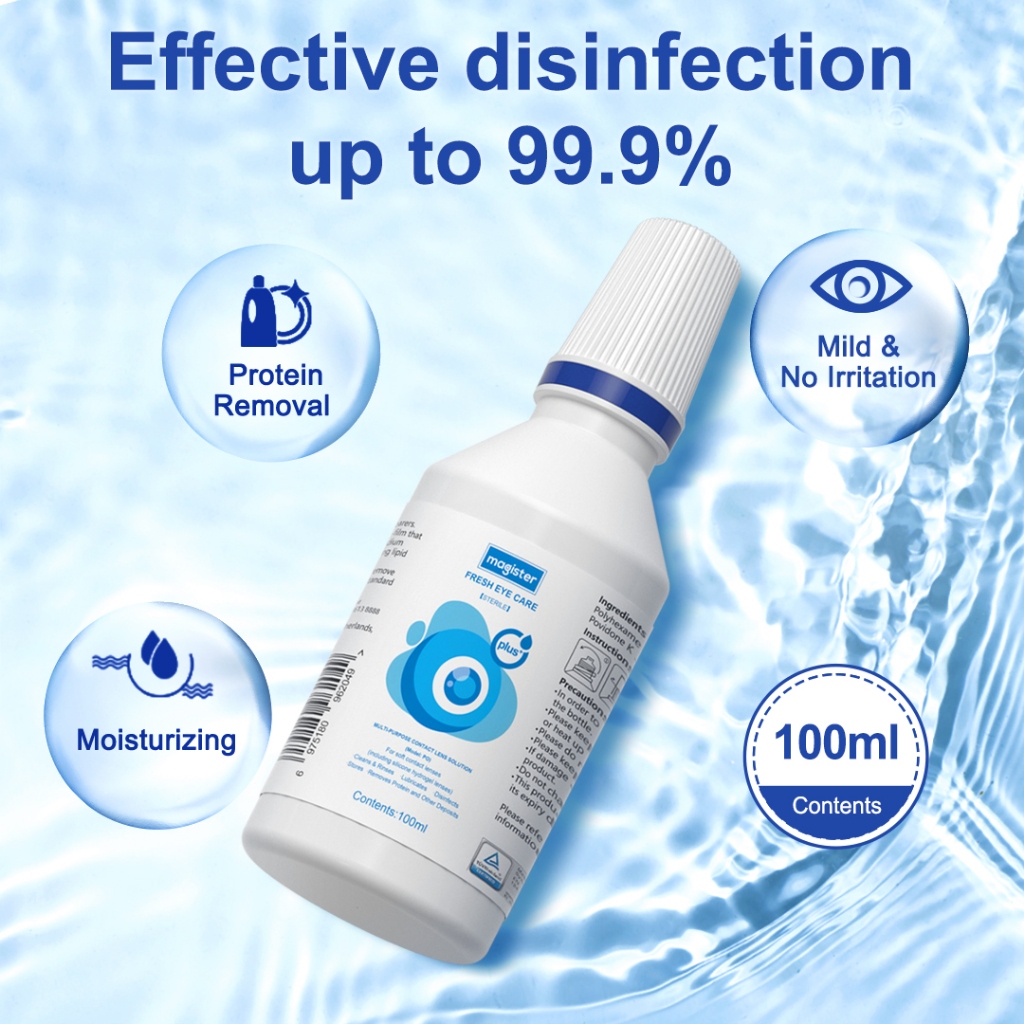 Magister Contact Lens Solution 100ML Clear Multi Purpose ALL IN ONE ...