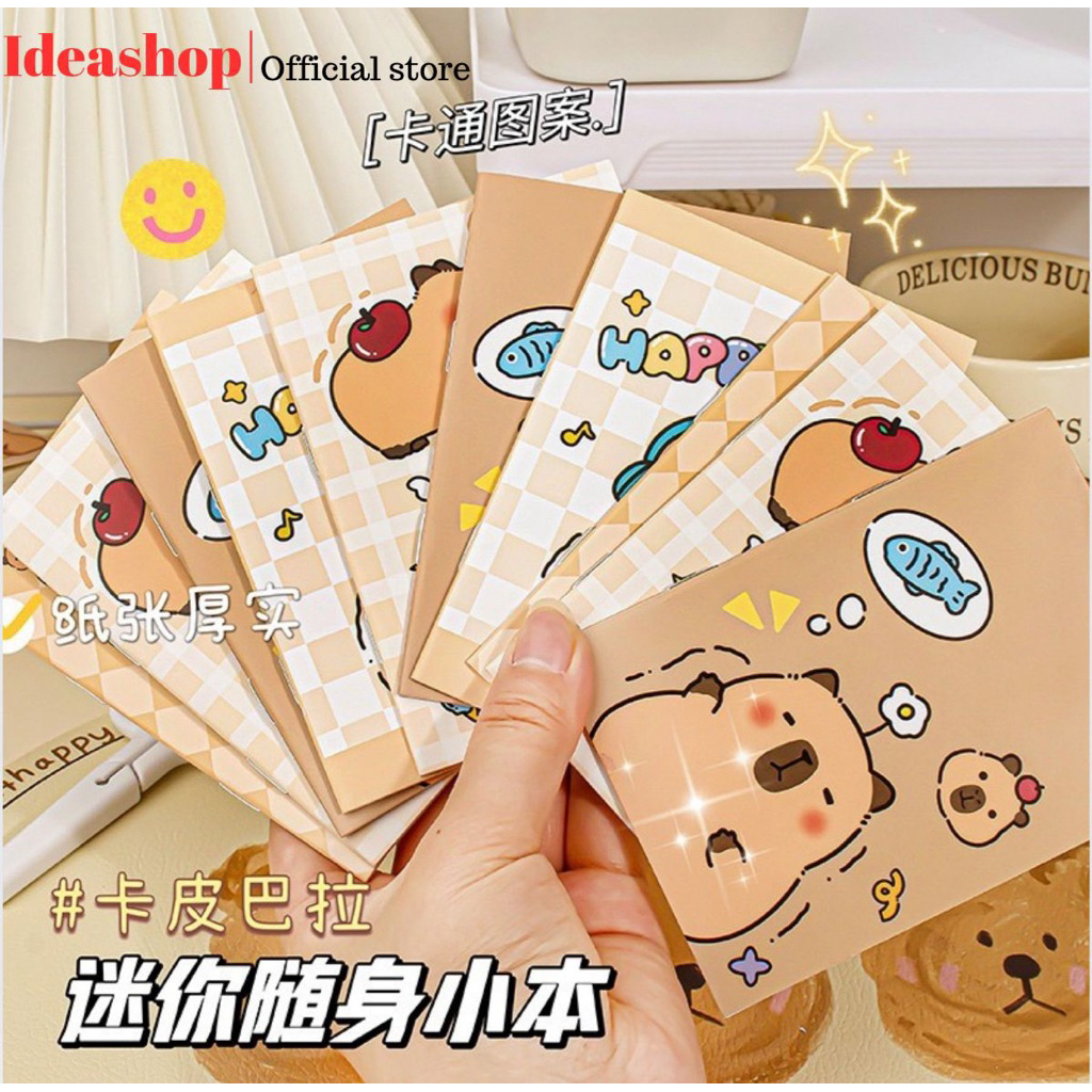 【Ideashop】📘 (1pc) Capybara Cartoon Mini Notebook | Cute Animal Design ...