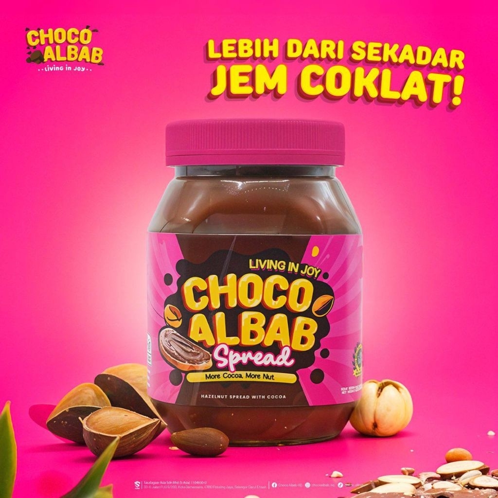 HAZELNUT SPREAD CHOCO ALBAB | BREAKFAST SAPU ROTI DAN BISKUT | Shopee ...