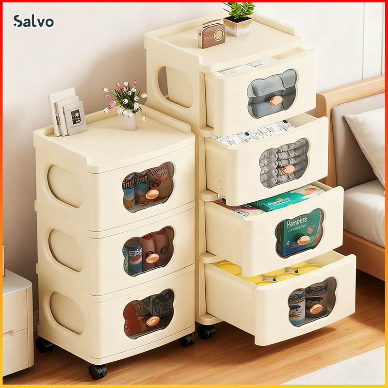 Trolley Storage Rack With Rollers Multifunctional Large Capacity ...
