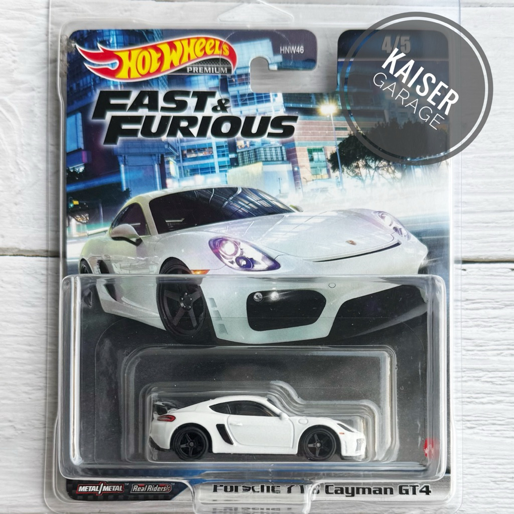 Hot Wheels Fast and Furious Die Cast Car Model 718 Cayman GT4 Scale 1:64 6cm HKD20
