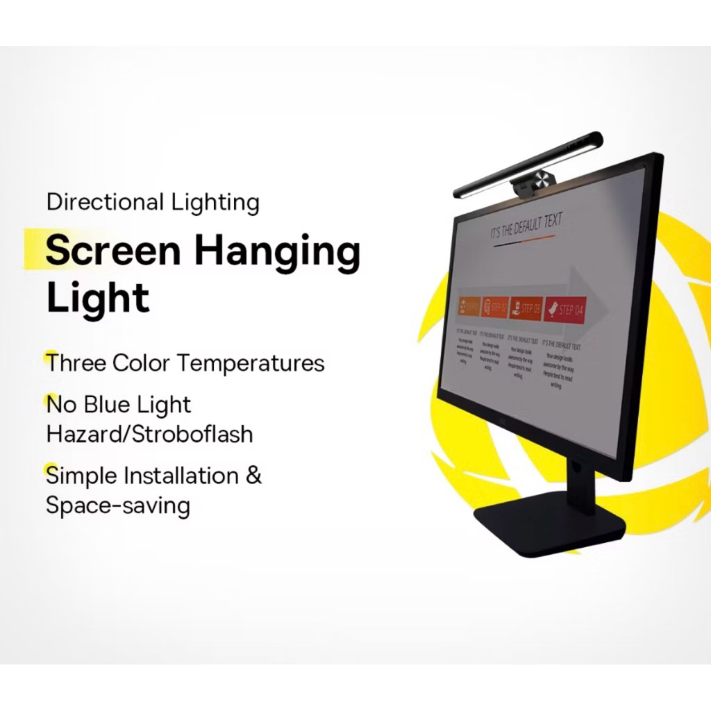Baseus Screen Bar For LCD Monitor Laptop USB Asymmetric Light Source ...