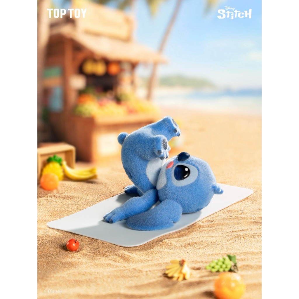 TOPTOY】Disney Stitch Energy Yoga Series Blind Box Flocked Stitch