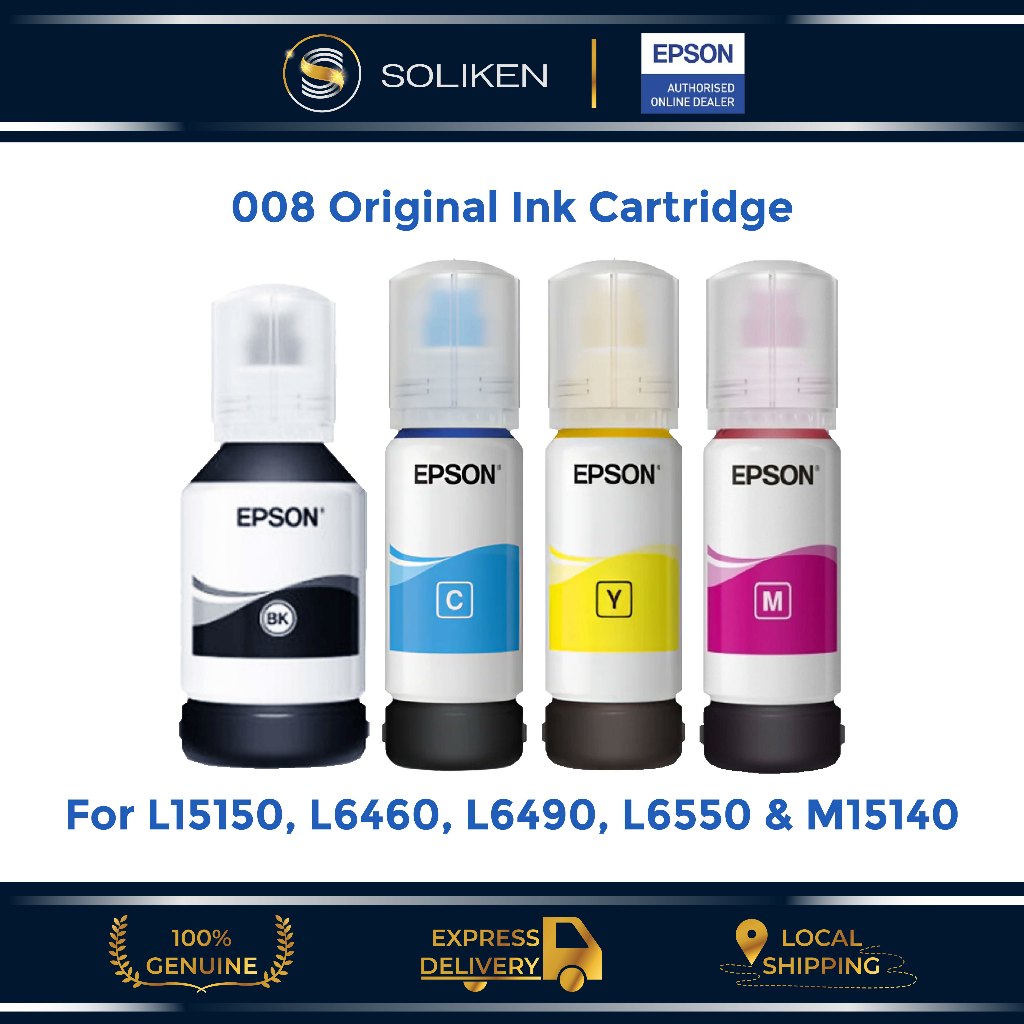 Epson 008 Original Ink Cartridge (Black/Cyan/Magenta/Yellow) L15150 ...
